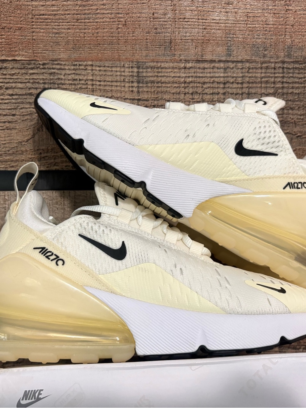 Nike Air Max 270 Sail/Ivory/Black Athletic Sneakers